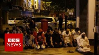 Finsbury Park Mosque Man dies as van hits mosque crowd  BBC News [upl. by Sanoj]