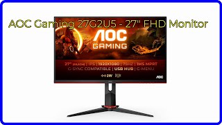 BEWERTUNG 2024 AOC Gaming 27G2U5  27quot FHD Monitor WESENTLICHE Einzelheiten [upl. by Annail372]