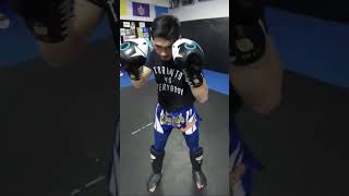 POV Sparring Muay Thai Champ Andy Tran muaythai muaythaitraining mma kickboxing selfdefense [upl. by Einimod]