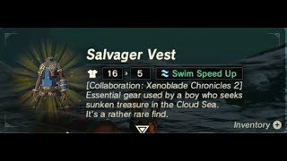 Salvager Vest  Armor Location  Zelda BOTW [upl. by Alohcin368]