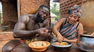 African Village life  Cooking Most Appetizing TRADITIONAL FOOD in the VILLAGE  West Africa [upl. by Enirehtacyram138]