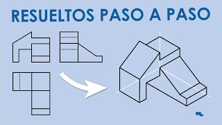 📐 3 EJERCICIOS de PERSPECTIVA Isométrica RESUELTOS  MelganniaTV [upl. by Henn]