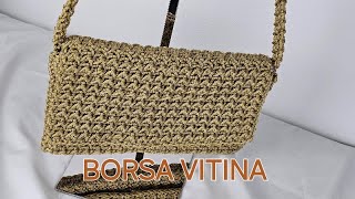 TUTORIAL BORSA UNCINETTO CON TRACOLLA LIVELLO PRINCIPIANTI [upl. by Dez409]