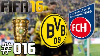 FIFA 16 Karrieremodus ★ Borussia Dortmund  DFB Pokal gegen Heidenheim 016 Ps4 [upl. by Euqnimod]