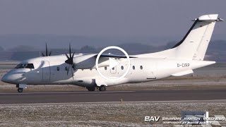 Dornier 328  MHS Aviation DCIRP  landing at Memmingen Airport [upl. by Amehsyt955]