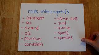 Françaisla phrase interrogative [upl. by Anitsyrc632]