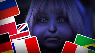 Charlie and The Chocolate Factorty  Violet Beauregarde  Oompa Loompa song in different languages [upl. by Aala]