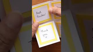 DIY Teachers Day Card  Easy Cards to Surprise  Teachers Day Special teachersday shortsvideo [upl. by Suzette873]