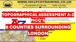 TfL Topographical AZ Atlas COUNTIES surrounding LONDON  AZ MCQs  WWWNO1PCOTRAININGCOUK [upl. by Katharine]