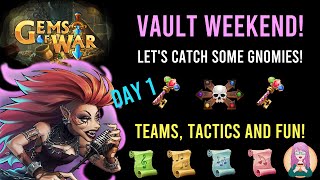 Gems of War VAULT Weekend Teams and Tactics LIVE Stream  First Vault Event Since 73 Update [upl. by Ytoc256]