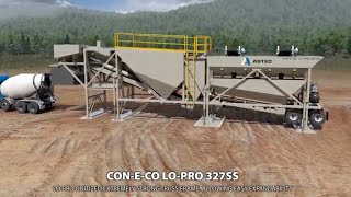 Astecs CONECO LOPRO® Concrete Batch Plant [upl. by Eidnam268]