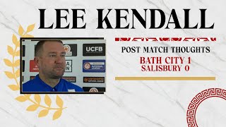 REACTION  Caretaker manager Lee Kendall following Bath City v Salisbury 261124 [upl. by Gustavus128]