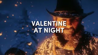 Valentine at Night  Red Dead Redemption 2 Ambience No 55  ASMR [upl. by Eanal472]