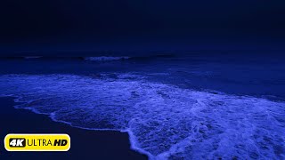 Ocean Waves at Night Help Reduce Fatigue and Promote Good Sleep 4K Video [upl. by Arie]