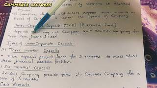 inter corporate deposits icd and its types  class 11 business studies [upl. by Barta367]