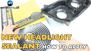 New headlight sealant how to apply [upl. by Bronny]