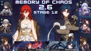 E1 Himeko amp E6 Blade Memory of Chaos Honkai Star Rail [upl. by Neelhtakyram50]