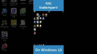 How to enable HyperV on Windows 10 short [upl. by Fesoy]