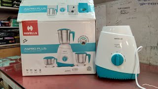 Havells aspro Plus mixer grinder unboxing and review [upl. by Bathsheb]