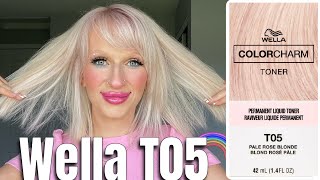 WELLA T05 Pale Rose Blonde NEW TONER [upl. by Goltz]