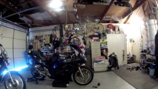 94 Suzuki RF600R Oil Change Time Lapse Go Pro2 [upl. by Vange]