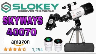 SLOKEY SKYWAYS 40070 TELESCOPE With Moon Footage Promotional Video Production [upl. by Procter702]