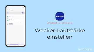 WeckerLautstärke einstellen  Samsung Android 14  One UI 6 [upl. by Jacobsohn734]