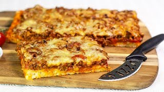 PIZZATEIG OHNE GEHEN für PIZZA BOLOGNESE [upl. by Sidoeht]