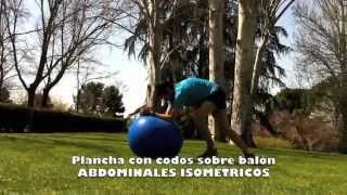 Personal Running  FITBALL Plancha con codos sobre balón  Abdominales isométricosm4v [upl. by Adelric847]