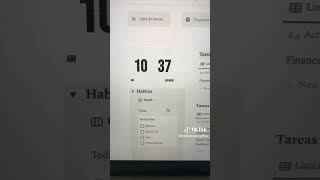 Notion Tour de como organizo mis tareas y hábitos diariamente notionapp notiontemplate notiontok [upl. by Ahsikahs]