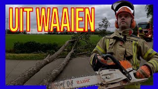 Boom over de weg VOLUNTEERS DUTCH FIREFIGHTERS [upl. by Silsbye]