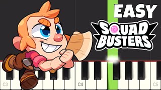 Squad Busters Menu Theme EASY Piano Tutorial [upl. by Akihsal]