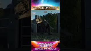 GIGANOTOSAURIO Animación De Creación JURASSIC WORLD EVOLUTION 2 [upl. by Herbst423]