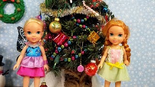 CHRISTMAS celebration  Elsa amp Anna toddlers  gifts  Santa wish list  tree decorating  singing [upl. by Wittie]