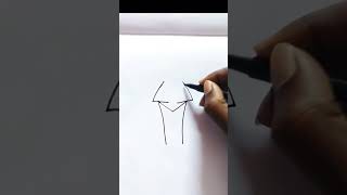 fox drawing easy short video  drawing [upl. by Yelir5]