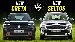 2024 Hyundai Creta Facelift Vs Kia Seltos  Which is Better [upl. by Admana732]