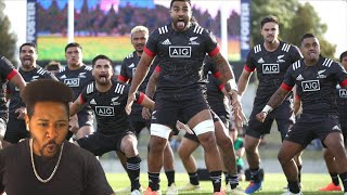 EPIC PREMATCH HAKA CHALLENGE MAORI ALL BLACKS VS MOANA PASIFIKA  AMERICAN REACTION [upl. by Euqirrne677]