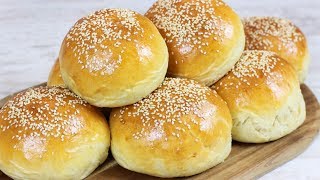 Selbstgemachte Burger Brötchen  Burger Buns [upl. by Haeli]