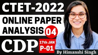 CTET 2022 Online Exam  Previous Year Papers Analysis CDP Dec 2021 Paper01 by Himanshi Singh [upl. by Uhp153]