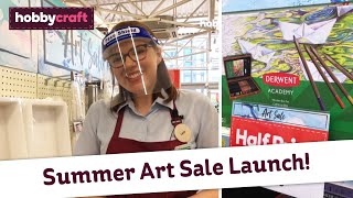 Hobbycraft Art Sale LIVE Launch [upl. by Lala572]