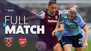 Full Match West Ham United v Arsenal  Barclays WSL 202425 [upl. by Nosyerg330]