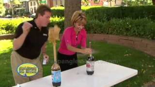 Cool Science Experiment  Original Mentos Diet Coke Geyser [upl. by Guglielma]