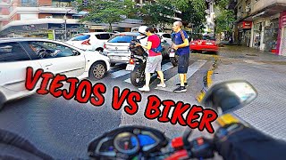 VIEJOS VS BIKER LA GANTE ANDA COMO LOKITAA🤣🤣🤣 MOTOVLOG 93 [upl. by Eedolem23]