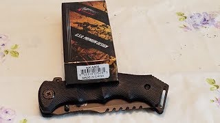 MTech USA Xtreme MXA805 Ballistic Pocket Knife  Assisted Opening review [upl. by Oigimer]