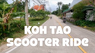 Scooter Tour in Koh Tao Thailand  POV Ride from Mae Haad Pier to Sairee Beach  4K [upl. by Moriarty]