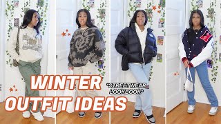 CASUAL amp TRENDY WINTER OUTFIT IDEAS  STREETWEAR LOOKBOOK 2021 [upl. by Siramad]