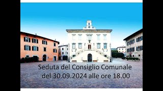 Consiglio Comunale di Pergine Valsugana il 30092024 ore 1800 [upl. by Niahs]