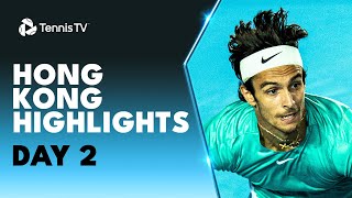 Cilic Returns Musetti Kicks Off His Season  Hong Kong 2024 Highlights Day 2 [upl. by Schifra]