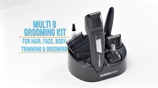 BaByliss Men Multi8 Multipurpose Trimmer E824E English Version [upl. by Yromem]