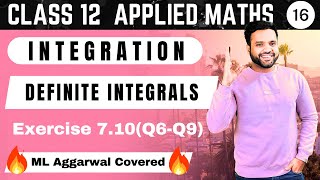 Ex 710Q6Q9  Substitition Method Concept Definite Integrals  ML Aggarwal Class 12 Applied Maths [upl. by Weingartner196]